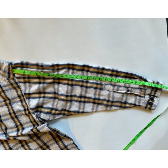 Red Head Shirt Mens Large Long Sleeve Pockets Button Front Flannel Plaid Choose - Picture 6 of 16